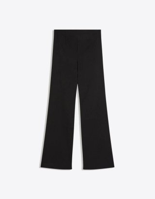 Pantaloni flare vita bassa neri