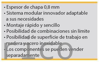 Conjunto Taller 3 Módulos S/Madera Azul Gris Edición Limitada