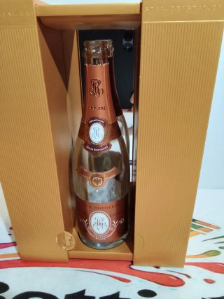 Bottiglie vuote Champagne Cristal