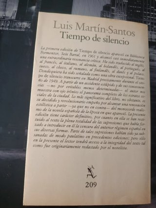 Tiempo De Silencio (Spanish Edition)