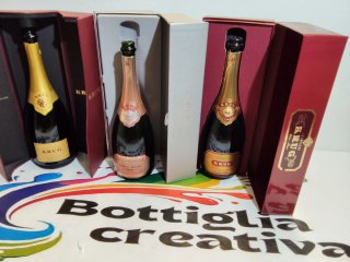 Bottiglie vuote Champagne Krug
