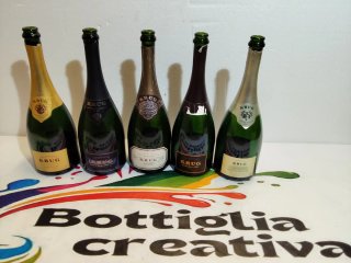 Bottiglie vuote Champagne Krug