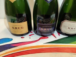 Bottiglie vuote Champagne Krug