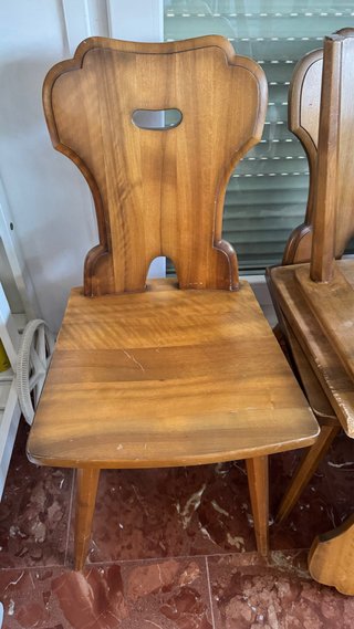6 Sillas Rústicas Madera Maciza