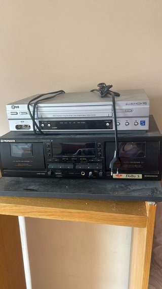 Reproductor VHS LG y Casete Doble Pioneer