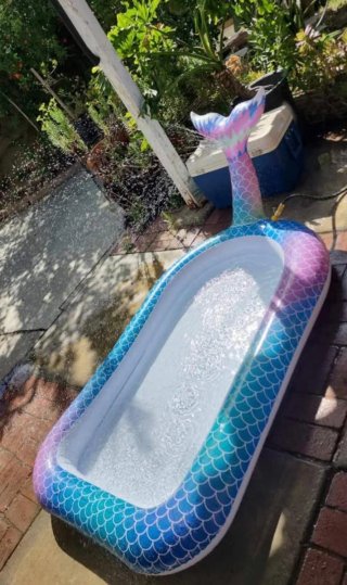 Piscina hinchable infantil sirena