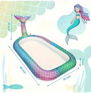 Piscina hinchable infantil sirena