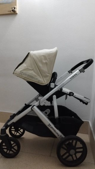 Conjunto UPPAbaby: Capazo, Grupo 0 y Silla - Beige