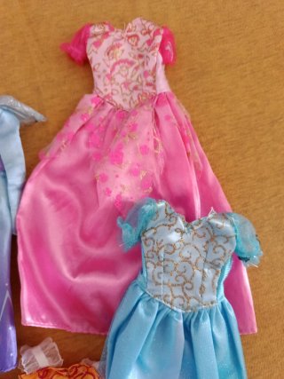 6 Vestidos Princesa Barbie