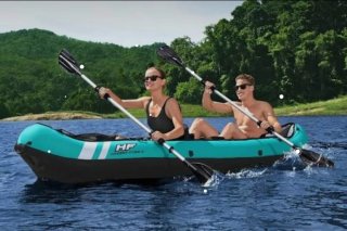 Kayak hinchable 2 personas + accesorios