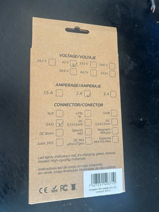 Cargador para patinete electrico 36v nuevo