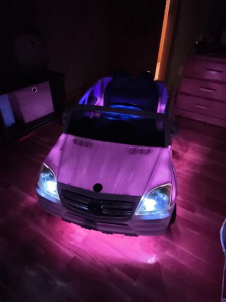 Coche eléctrico infantil blanco Mercedes ML
