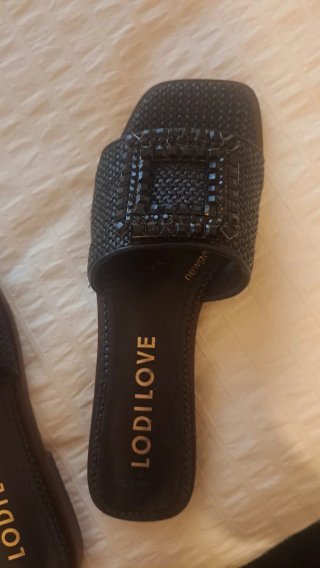 Sandalias Lodi Piel Negra Mujer Talla 37