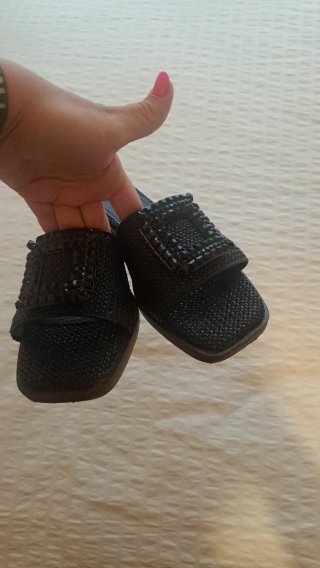 Sandalias Lodi Piel Negra Mujer Talla 37