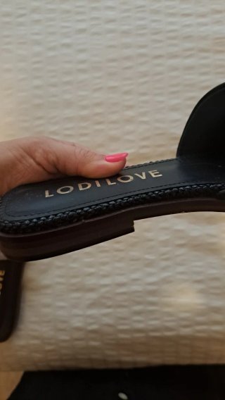 Sandalias Lodi Piel Negra Mujer Talla 37