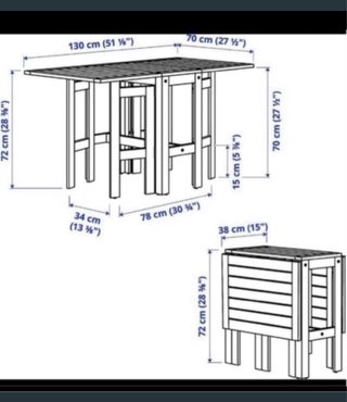 Tavolo pieghevole in legno teak Applaro