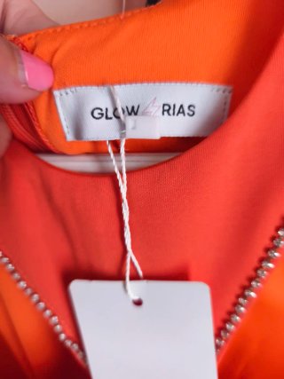 Vestido naranja de fiesta/ceremonia