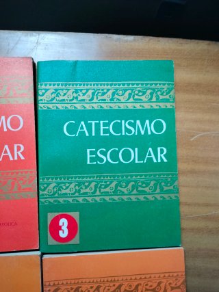 Lote 4 libros catecismo escolar nuevos
