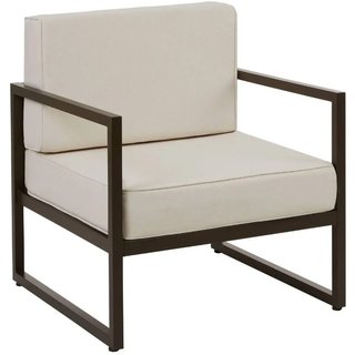 Poltrona da giardino Comosa, imbottitura XXL · Tessuto