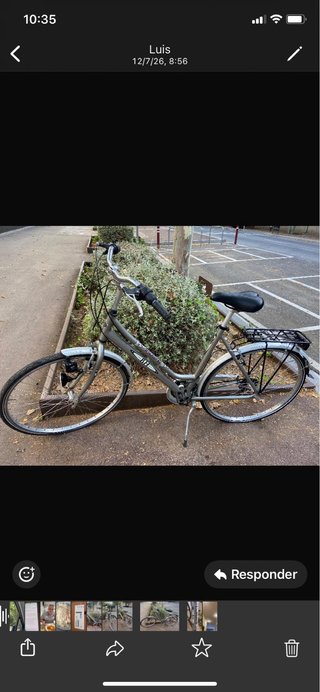 Bicicleta BH plateada
