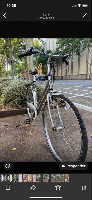 Bicicleta BH plateada