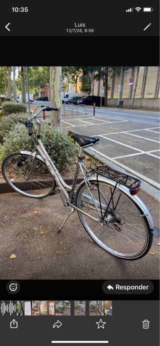Bicicleta BH plateada
