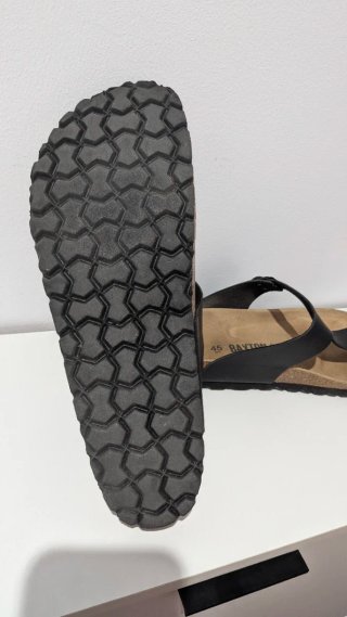 Sandalias Bayton Hombre Talla 45 Negro/Beige
