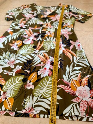 Vestido corto estampado tropical Only T40