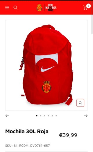 Mochila Nike RCD Mallorca Roja