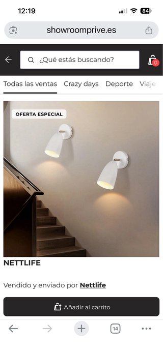 Apliques de pared blancos Nettlife