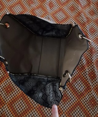 Borsa double face beige e nera
