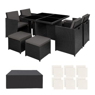 set da giardino in rattan e alluminio Manhattan · Metallo