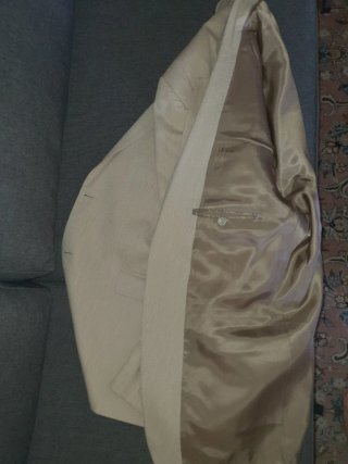 Americana traje hombre crema/beige, italiana