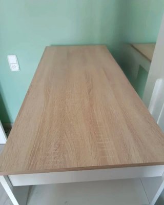 Mesa alta auxiliar + 2 Taburetes metal