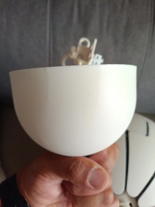 Lámpara de techo bola Ikea blanca