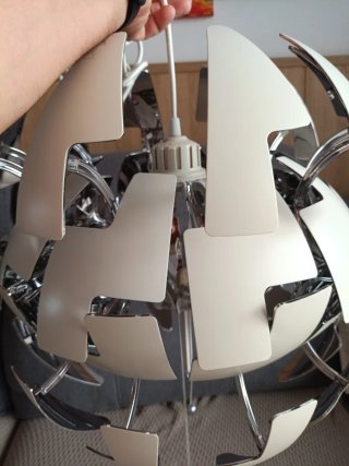 Lámpara de techo bola Ikea blanca