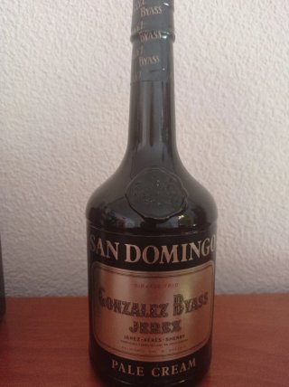 Botella antigua San Domingo Jerez Pale Cream