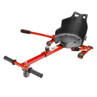 Wiltec | Sedile per hoverboard rosso ergonomico max 120 kg