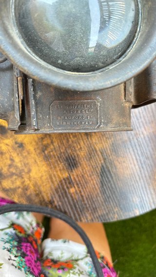 Farol de tren antiguo