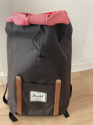 Mochila Herschel Negra y Marrón