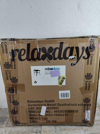 Tavolo da giardino quadrato - Relaxdays