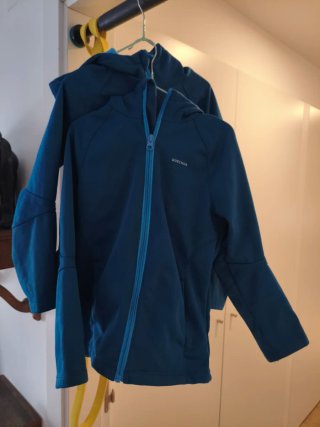 Chaqueta cortavientos Quechua niño azul
