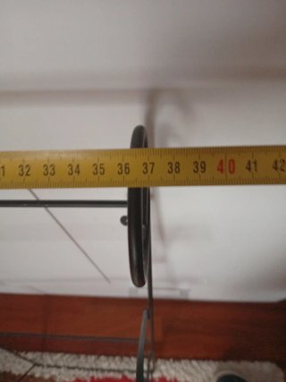 Toallero de pared metálico negro
