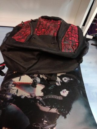 Mochila Hongu Negra y Roja
