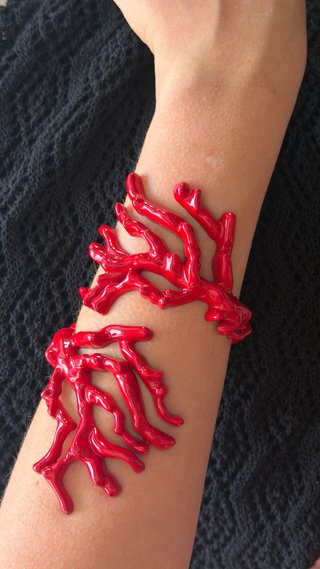 Pulsera Zara Coral Roja
