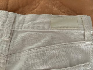 Falda vaquera Mango blanca