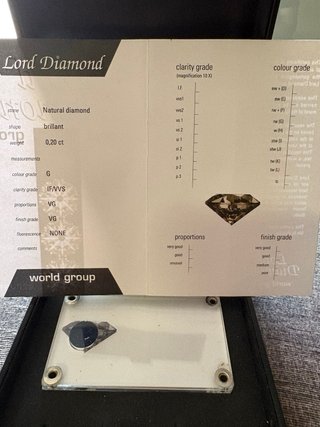 Lord Diamond - Brillante 0,20 ct IF/VVS