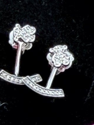 Pendientes Tous Oro Blanco Brillantes