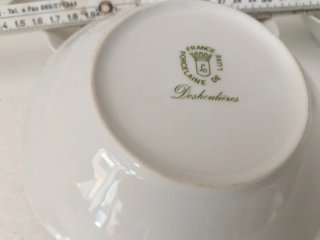 Set 6 Ciotole Porcellana Vintage Fiori Rosa