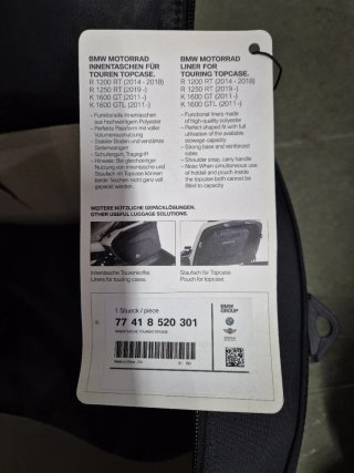 Maletas Interiores BMW 1200RT/1250RT Originales